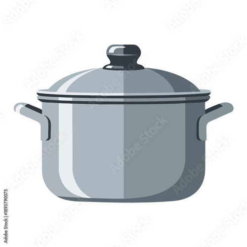 Gray Cooking Pot with Lid