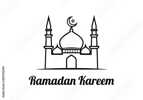 Ramadan kareem greeting card Vector