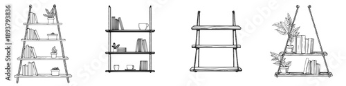 Rope Ladder Bookshelf: A Stylish Organizational Solution
