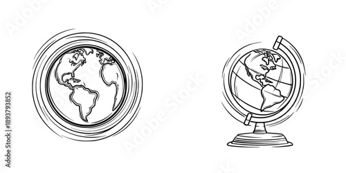 Globe of Earth - Rotating Artwork