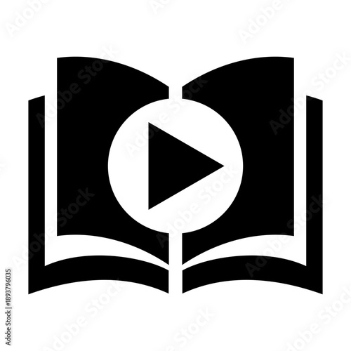 Audio book vector icon