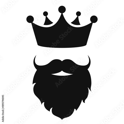 King avatar vector icon