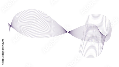 Abstract wave line for banner, template, wallpaper background with wave design. ctor illustration. Wave with lines created using blend tool. 