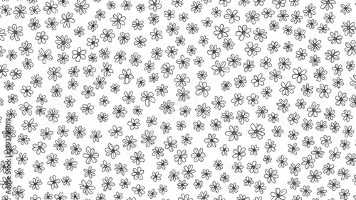 Delicate black snowflakes on white background intricate winter pattern frosty texture