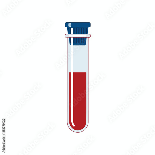 Test Tube with Red Liquid