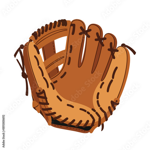 Tan Leather Baseball Glove