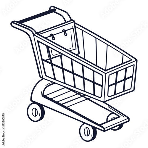 Shopping cart illustration