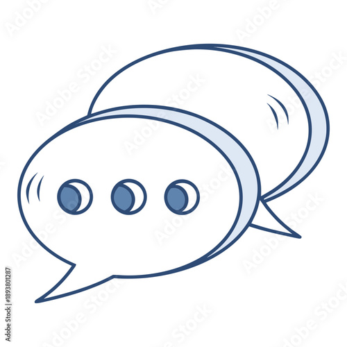Three speech bubbles