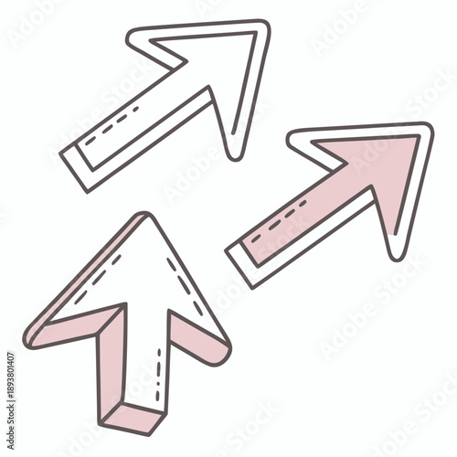 Set of directional arrows