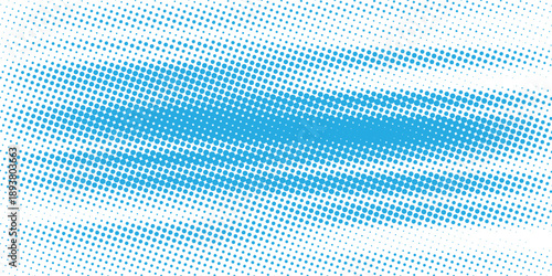 Set of halftone dots gradient pattern texture isolated on white background. Straight dotted spots using halftone circle dot raster texture. Vector blot half tone collection.