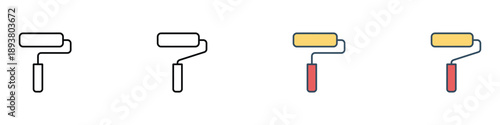 Paint Roller icon vector. diy, home improvement symbol. vector illustration.