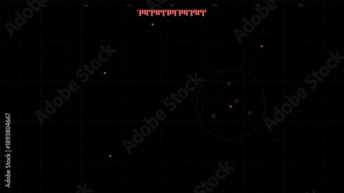 Military heads up display for sci-fi and war video projects featuring targeting and tracking systems