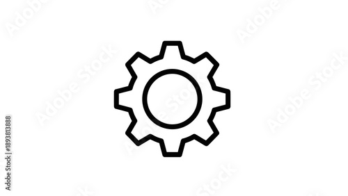Simple gear icon illustration