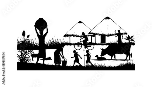 Rural African Village Life