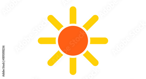 Vector sun icon
