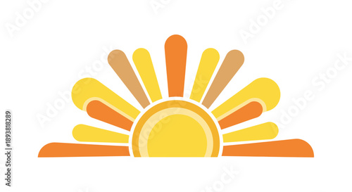 Sunrise icon vector