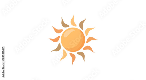 Sun icon vector