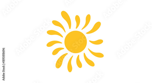 Sun icon vector symbol