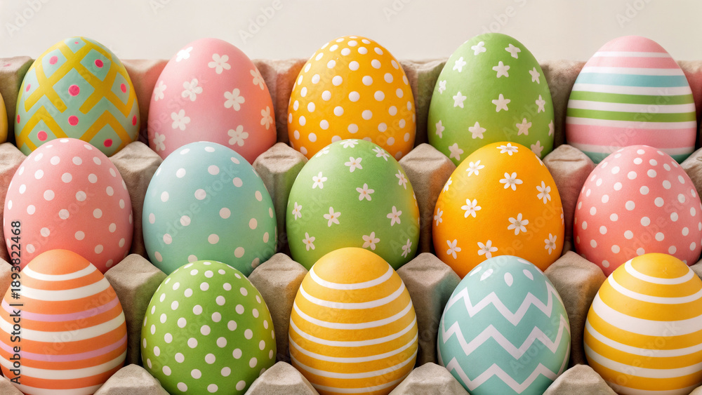 Fototapeta premium colorful easter eggs