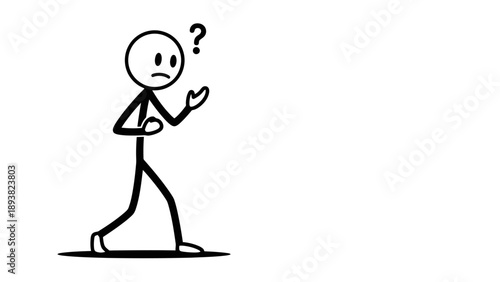 Stick figure with a puzzled expression and a question mark.