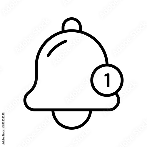 Push Notification Simple Vector Icon Collection  