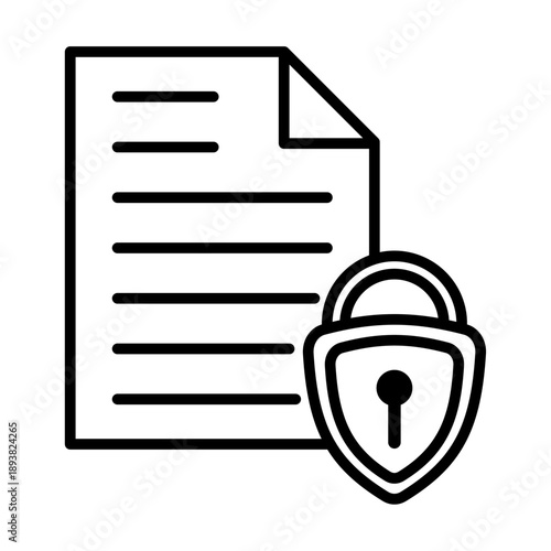 Privacy Policy Simple Vector Icon Collection  