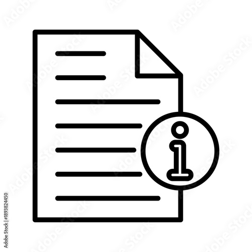 File Info Simple Vector Icon Collection  