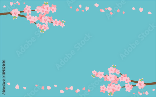 桜ふぶきフレーム