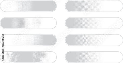 Abstract Gradient Progress Bar Elements Set.