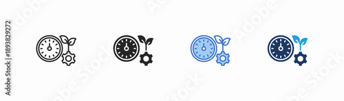 Set of productivity icon collection in multiple style. Icon suitable for web and mobile application