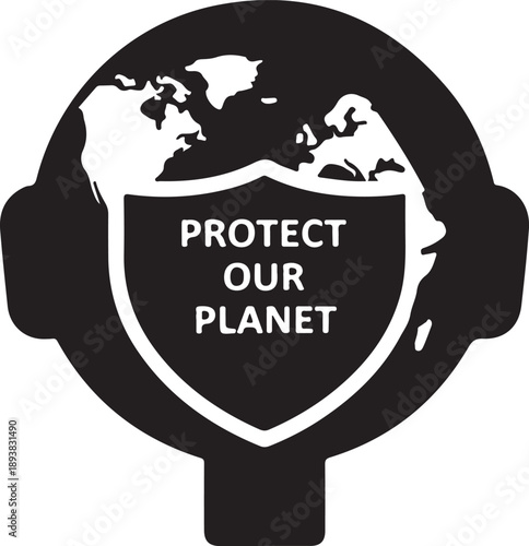 Protect our planet shield