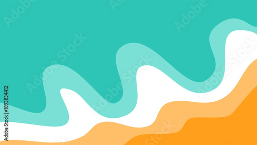 Abstract Beach Ocean Waves and Sand Background