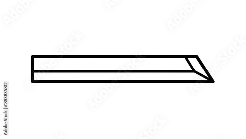 Simple line drawing of a rectangular prism