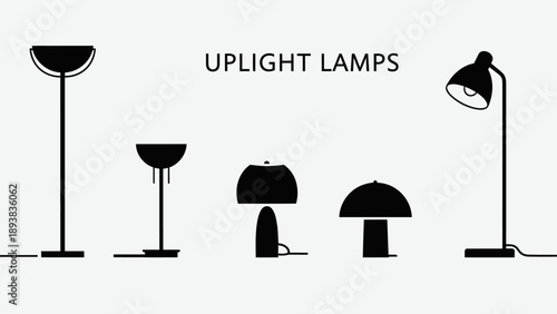 Collection of modern floor lamps.