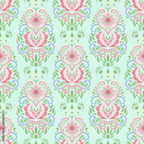 Light Folk Stripe Ornament Print