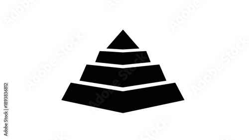 Simple pyramid structure illustration