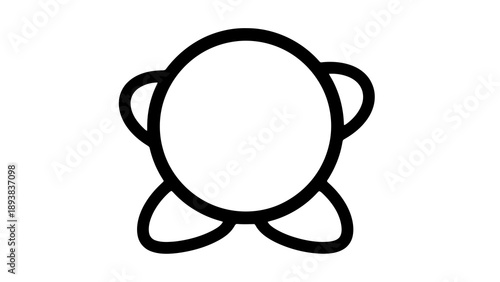 Simple line drawing of a person