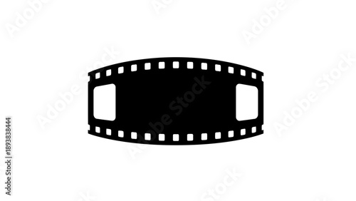 Film strip icon isolated on white background