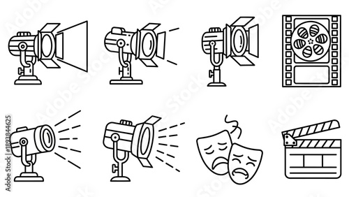 Film lighting equipment and movie props.