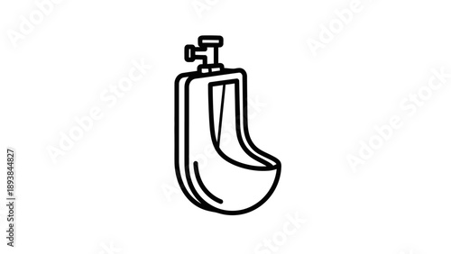 Handheld manual toothbrush with bristles.