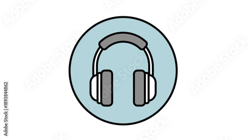 Headphones for listening to music.