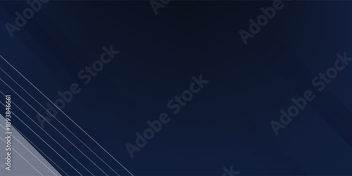 Abstract technology futuristic concept digital of blue light ray diagonal stripes lines texture on dark blue background with metallic silver tab space for your text. Science, energy, Vector