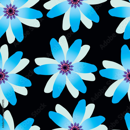 Seamless pattern from bouquet cute floral Traditional ornament yellow floral pattern,Abstract seamless simple floral pattern. Flower pattern. Spring pattern. used for textile, wallpaper, card 
