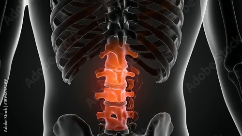 Human Spine Anatomy Video.