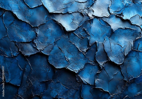 Abstract Blue Textured Background With Jagged Shapes And Shadows pattern