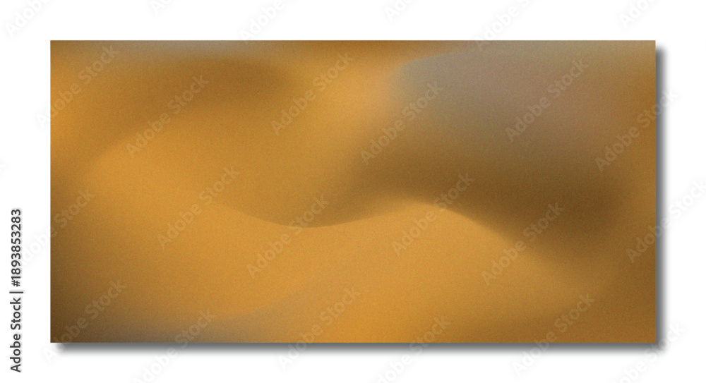 Obraz premium Abstract Golden Brown and Ochre Gradient Background with Soft Organic Waves and Heavy Grain Texture