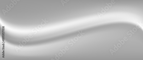 Silver foil background with metal mirror texture. Chrome gradient surface with light gloss simple abstract