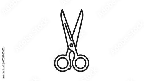 Scissors cutting tool with blades.