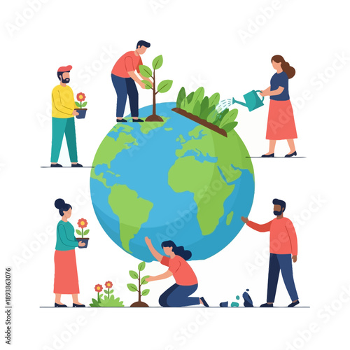 People Planting Trees Around the Globe for Environmental Protection and Sustainability
