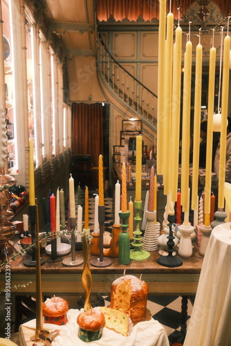 candles in a store